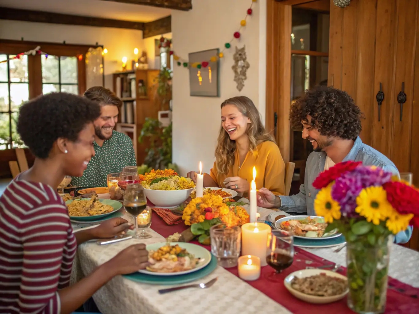 A captivating image of a group participating in a historical cooking class, preparing traditional dishes using authentic ingredients and methods.